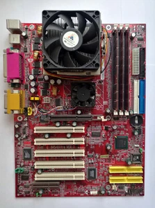 MSI 845 Ultra RAID Motherboard with Pentium 4 2.8GHz HT CPU and 2GB RAM Test OK! - Picture 1 of 9