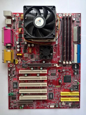 MSI 845 Ultra RAID Motherboard with Pentium 4 2.8GHz HT CPU and 2GB RAM Test OK! - Image 1 of 4