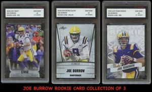 Joe Burrow 2020 Leaf Draft/preciado/plata 10 tarjetas de novato de primer grado Bengals - Imagen 1 de 1