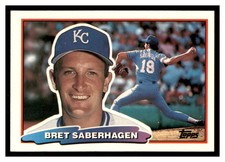 1988 Topps Big #94 BRET SABERHAGEN Kansas City Royals