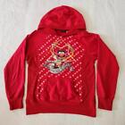 The Muppets Born To Rock Red Hoodie Junior Large (11/13) Animal Playing Drums