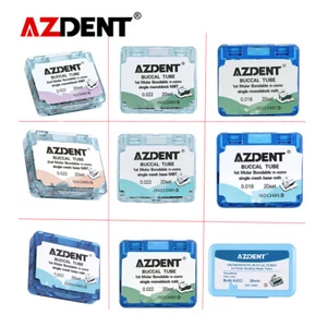 Dental Orthodontic Bondable Buccal Tubes 1st 2nd Molar Tube Roth MBT 022 - Picture 1 of 13