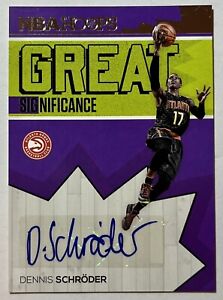 2016-17 Panini NBA Hoops Great Significance Dennis Schroder #18 Auto