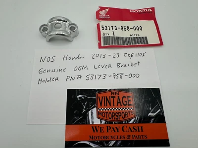 NOS Honda 2013-23 CRF110F Genuine OEM Lever Bracket Holder  Part # 53173-958-000 - Image 1 of 4