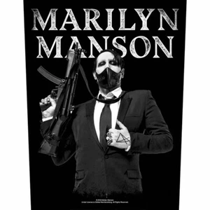 MARILYN MANSON machine gun 2018 GIANT BACK PATCH 36 x 29 cms OFFICIAL MERCH - Picture 1 of 3