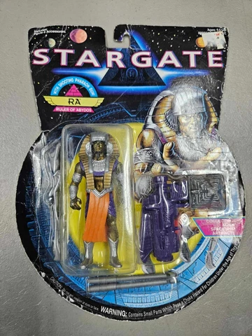 1994 Hasbro Stargate RA Ruler Of Abydos 4" Action Figure in Package Cover