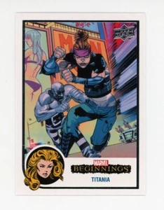 2022 Oberdeck Marvel Anfänge #110 Titania Sammelkarte WEISSER RAND - Bild 1 von 1