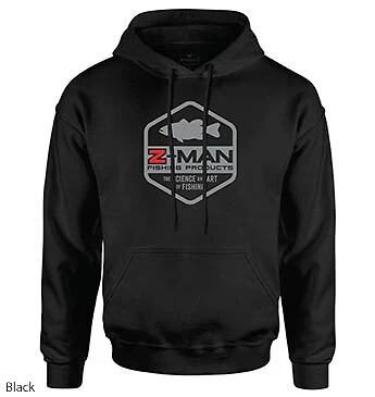 Z-Man Bass Logo HoodieZ Bass Fishing Hooded Sweatshirt Z-Man ElaZtech Baits - Image 1 of 1