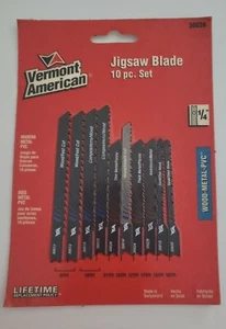 Vermont American Jigsaw Blade 10 Piece Set 1/4" Bosch Tool Corporation - Picture 1 of 2
