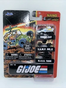Nano Hollywood Rides ~ G.I. Joe: SNOW CAT/V.A.M.P. MK-11/H.I.S.S. TANK - Picture 1 of 12