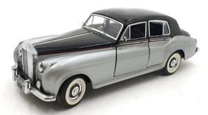 Franklin Mint 1/24 Scale 6525R - 1955 Rolls Royce Silver Cloud 1 Silver/Black - Picture 1 of 5
