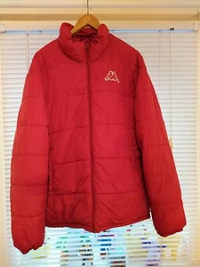 KAPPA Mens Padded Jacket Red Vintage UK Size Large (Very Large) Puffer Jacket - Picture 1 of 9