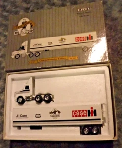 J I CASE 150 COMMEMORATIVE ED ERTL TRACTOR TRAILER 1/64 SCALE METAL 1992 VINTAGE - Picture 1 of 7