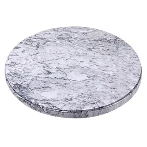 Marble Pastry Board - Gray, 12 inch Round Non-Stick Stain & Heat Resistant Tray - Picture 1 of 9