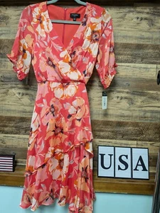 Tahari ASL Dress Size 4 Ruffle Hem - Picture 1 of 4