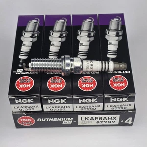 NGK (97292) LKAR6AHX Ruthenium HX Spark Plug - Set of 4 - Picture 1 of 1