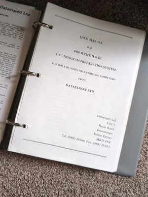 Dataexpert CNC Program User Manual  With  Disc - Image 1 of 4