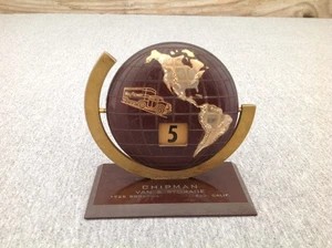 Vintage Werbung Schreibtisch Flip Globus ewiger Kalender "Chipman Van & Storage" - Bild 1 von 14