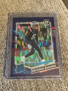 2023 Panini Donruss Optic - Rated Rookie Christian Gonzalez #274 Purple Shock... - Picture 1 of 2