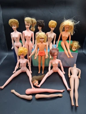 Muñecas Barbie vintage años 60’s-70’s 4 originales y 5 imitaciones + 5 cabezas, brazos, pierna Foto 1 de 4