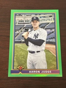 2021 Bowman 1991 Bowman Green Refractor /99 Aaron Judge #91B-AJ - Picture 1 of 2