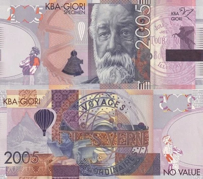 KBA GIORI TEST NOTE 2005 Advertising note Specimen Jules Verne Type 1 - Image 1 of 3