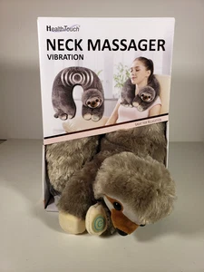 Health Touch Plush Vibrating SLOTH Neck Massager with Relaxing Vibration NEW - Picture 1 of 9