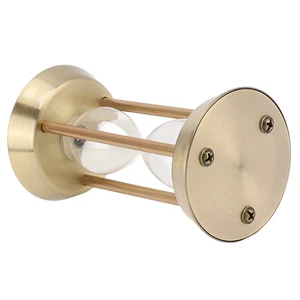 Metal Hourglass Sand Timer Decorative High Glossy Sand Replaceable Sandglass Cl♡ - Picture 1 of 12