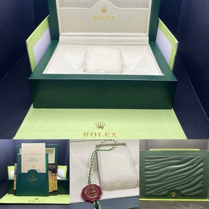 Authentic ROLEX Case Empty Box Inner & Outer box Oyster Cards/ Extras - Picture 1 of 7