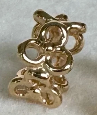 Pandora 14K Oro Amarillo Trinidad Flor Espaciador Dije Foto 1 de 4