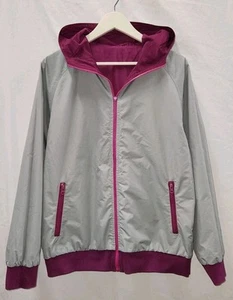 NEIGHBORHOOD URBAN GARMENT sz M 12 Men's Reversible JACKET Purple Grey Hood #E - Picture 1 of 10