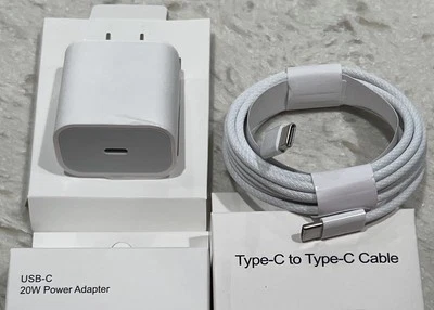 Original USB-C Fast Charger For iPhone 16 15 Pro Max XS 8 Universal Type-C Cable - Image 1 of 4