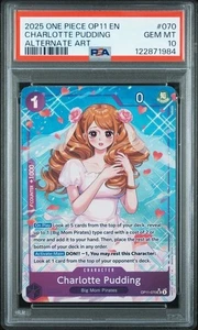 Charlotte Pudding OP11-70 - One Piece A Fist Of Divine Speed Alt Art - PSA 10 - Imagen 1 de 2
