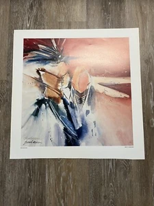 Abstrakter Westerndruck Medizin Vogel Bert Seabourn signiert 19 x 19 Druck kostenloser Versand - Bild 1 von 6