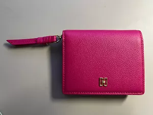 Daks Ladies Pink Leather Flap Wallet - Picture 1 of 5