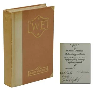 We ~ CHARLES LINDBERGH Author's Presentation Edition 1/100 Signed Limited First - Bild 1 von 3