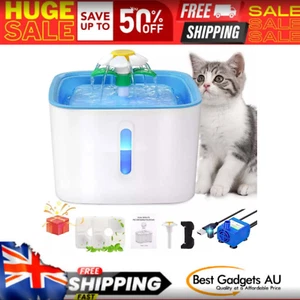 2.5L Cat Water Fountain Ultra Silent Pet Fountain,Smart Automatic Drinking Fount - Picture 1 of 8