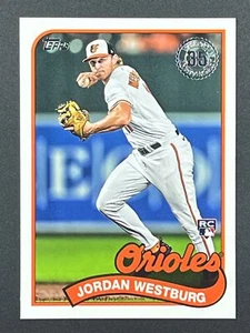 JORDAN WESTBURG RC 2024 Topps Series 1 1989 Topps Baseball #89B-38 Orioles - Picture 1 of 2