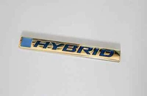 Luxury 24K Gold Plated Hybrid Car Badge Decal - Picture 1 of 3