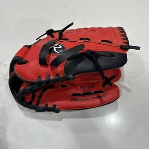 Rawlings PL110S 11" Baseball Glove Youth Right Hand Thrower Players Red & Black - Picture 1 of 6