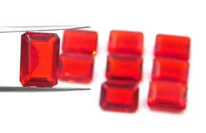 Lab Created African Ruby Octagon Cut 10x14 MM Loose Gemstone For Jewelry P-2998 - Picture 1 of 6