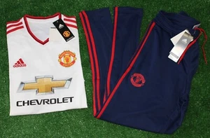 Adidas Men's Manchester United Soccer Training Pants & ROONEY Away Jersey, S - Picture 1 of 12