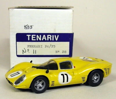 Kit Tenariv 1/43 - Nº28 Ferrari P4/P3 #11 Coche Modelo Metal Amarillo Blanco Foto 1 de 4