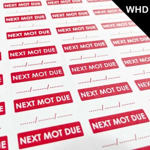 Next MOT Due Labels Stickers Self Adhesive Stickers - Bild 1 von 3