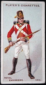 ROYAL ENGINEERS 1813 Napoleonic Wars Vintage 1914 Illustrated Card EE03MS - Picture 1 of 2