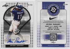 2018 Leaf Perfect Game National Showcase Black /50 Hayden Dunhurst #BA-HD1 Auto