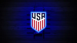 United States Football Team Logo World Cup Store Decoration Artwork Gift 14"x10" - Picture 1 of 1