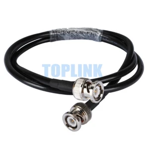 Adaptador de enchufe BNC macho a BNC macho RF coleta cable coaxial RG58 para Wifi 50 cm ~ 10 m - Imagen 1 de 3