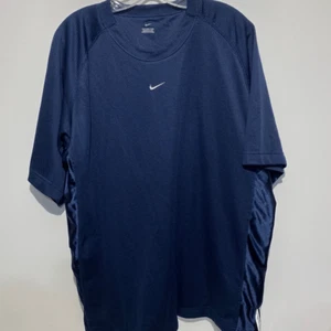 Nike Men's Navy Blue Short Sleeve Jersey Basketball T-Shirt Size XL - Picture 1 of 16