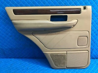 Panel de puerta lateral del conductor trasero izquierdo Land Rover Range Rover 99-02 OEM moldura marrón J Foto 1 de 4